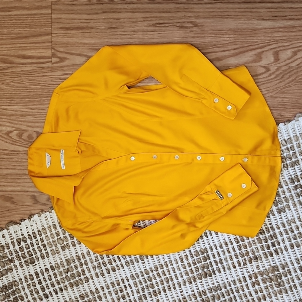 Calvin Klein Long Sleeves Orange blouse
